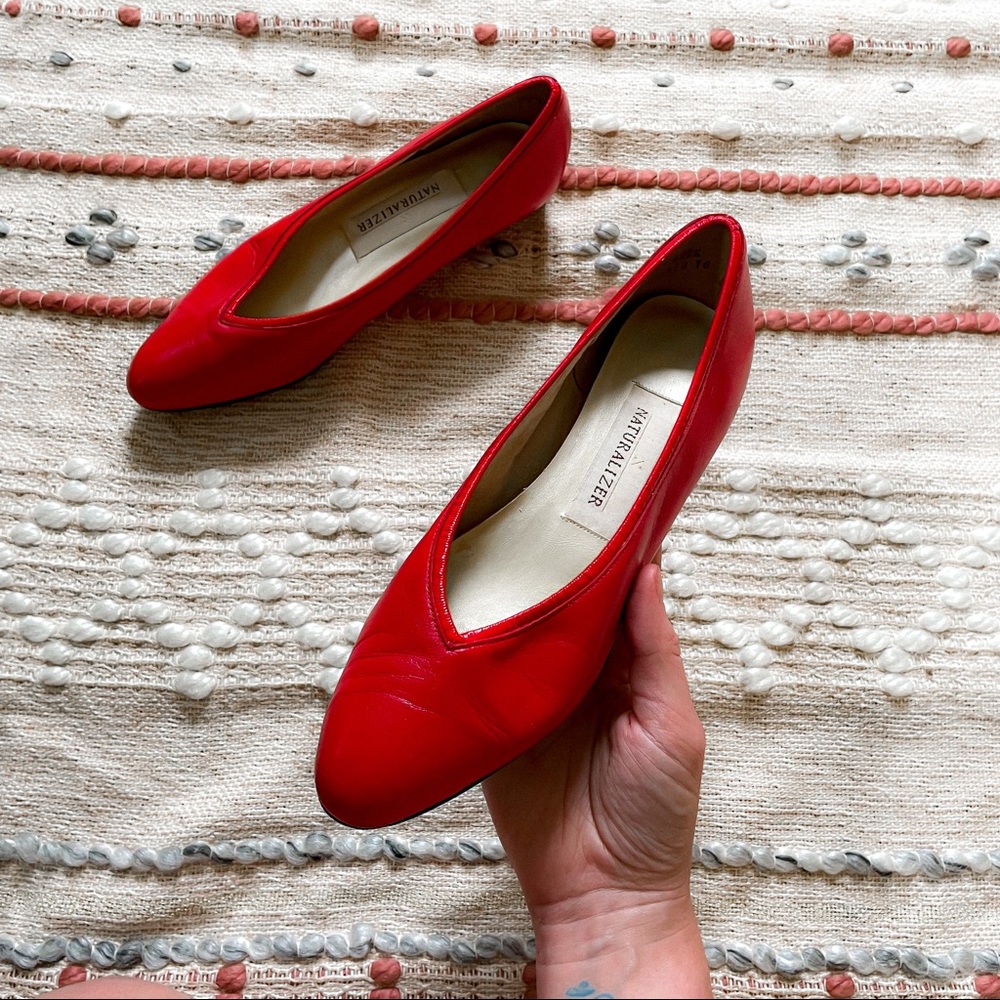 Vintage Naturalizer Red Shoes Size 8 1/2
